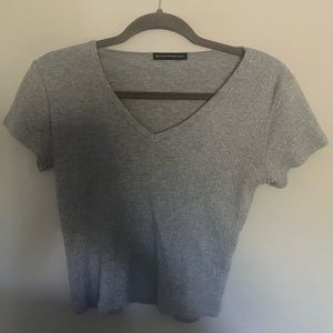 brandy Melville plain grey tee